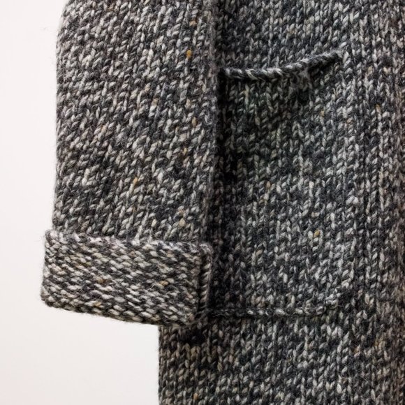 R13 AW/21 Grey Oversized Lapel Sweater Coat - Picture 7 of 14